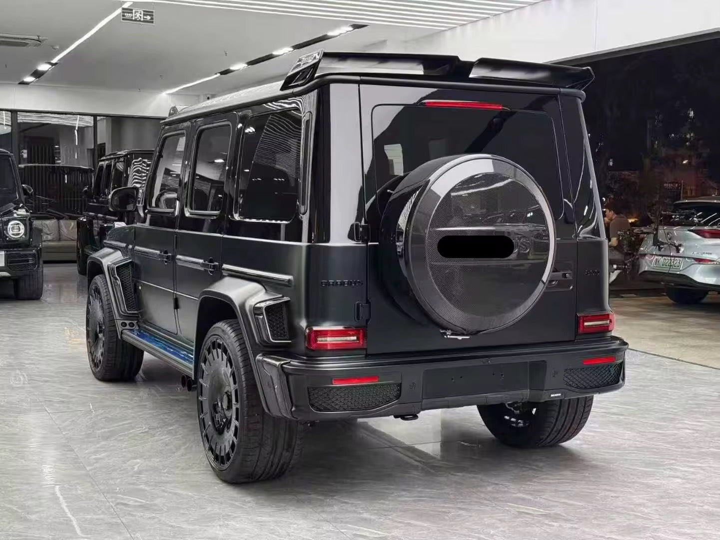 Carbon Fiber Rear B style rear Roof Spoiler - Mercedes G wagon G400 G500 G550 G63 W465