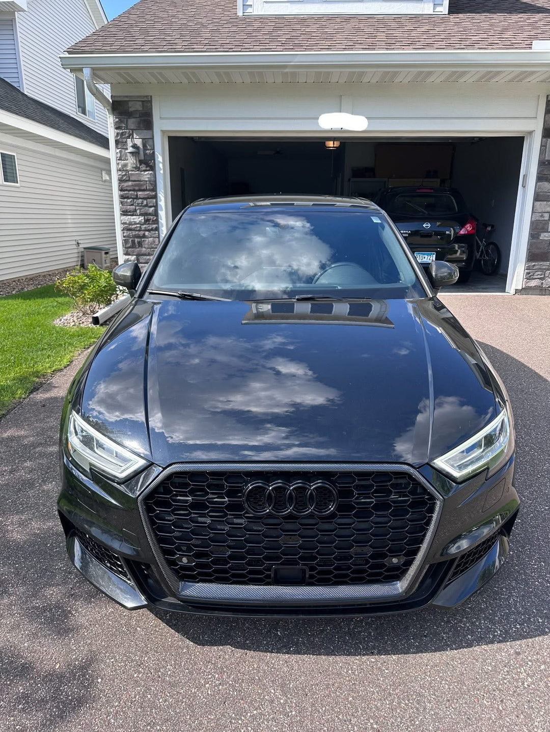 Carbon Fiber Honeycomb Grille RS3 Style - Audi A3 S3 8V.5 2017-2019