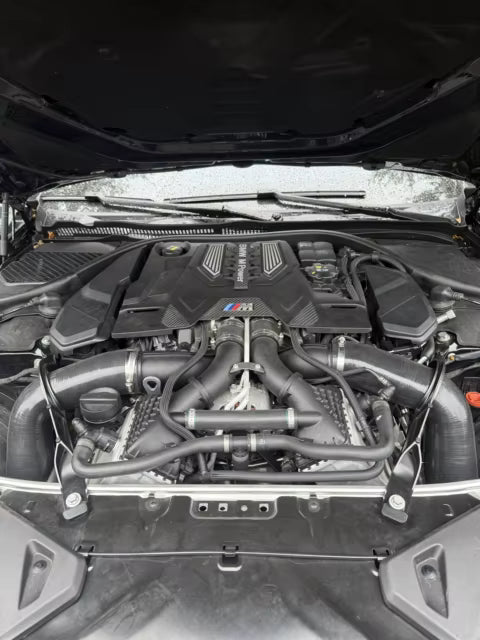 Dry Carbon Fiber Front Mount Intake Kit System - Bmw S63R 2020+ M8 M5 ( F90 / F91 / F92 / F93 )