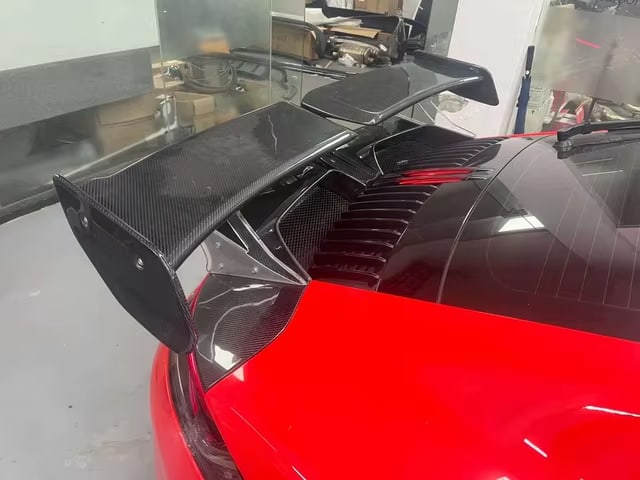Carbon Fiber T Style Rear Spoiler Wing - Porsche 911 992 Carrera