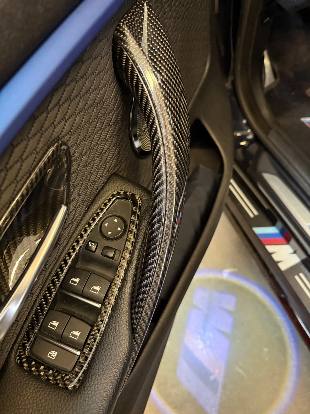 BMW F80 F30 /F82 F83 interior Door handle Dry Carbon Fiber