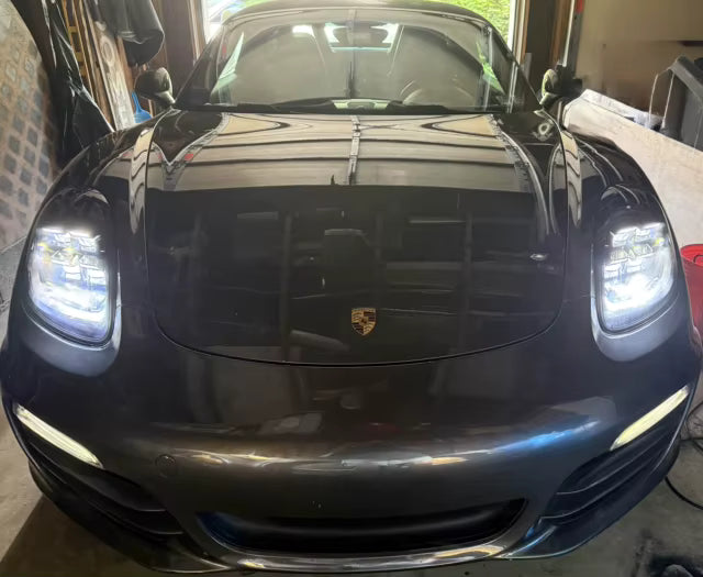Matrix Style LED Headlights for Porsche 981 Boxster Cayman / GT4 2013 - 2016