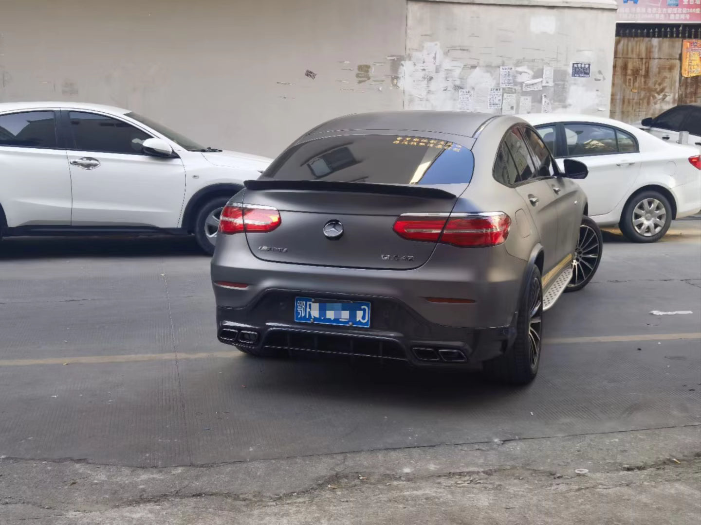 Carbon Fiber Rear T Style Trunk Spoiler - Mercedes-Benz GLC220 GLC43 GLC63 AMG W253 Coupe