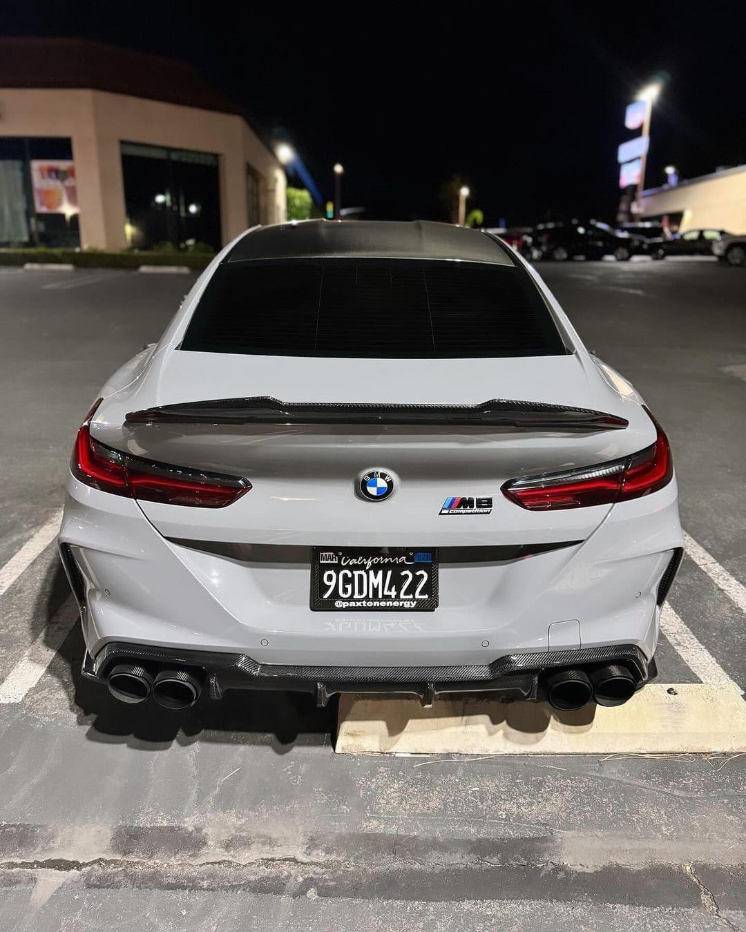 PSM Style High Kick Carbon Fiber Trunk Spoiler - BMW F91 / F92 / F93 M8