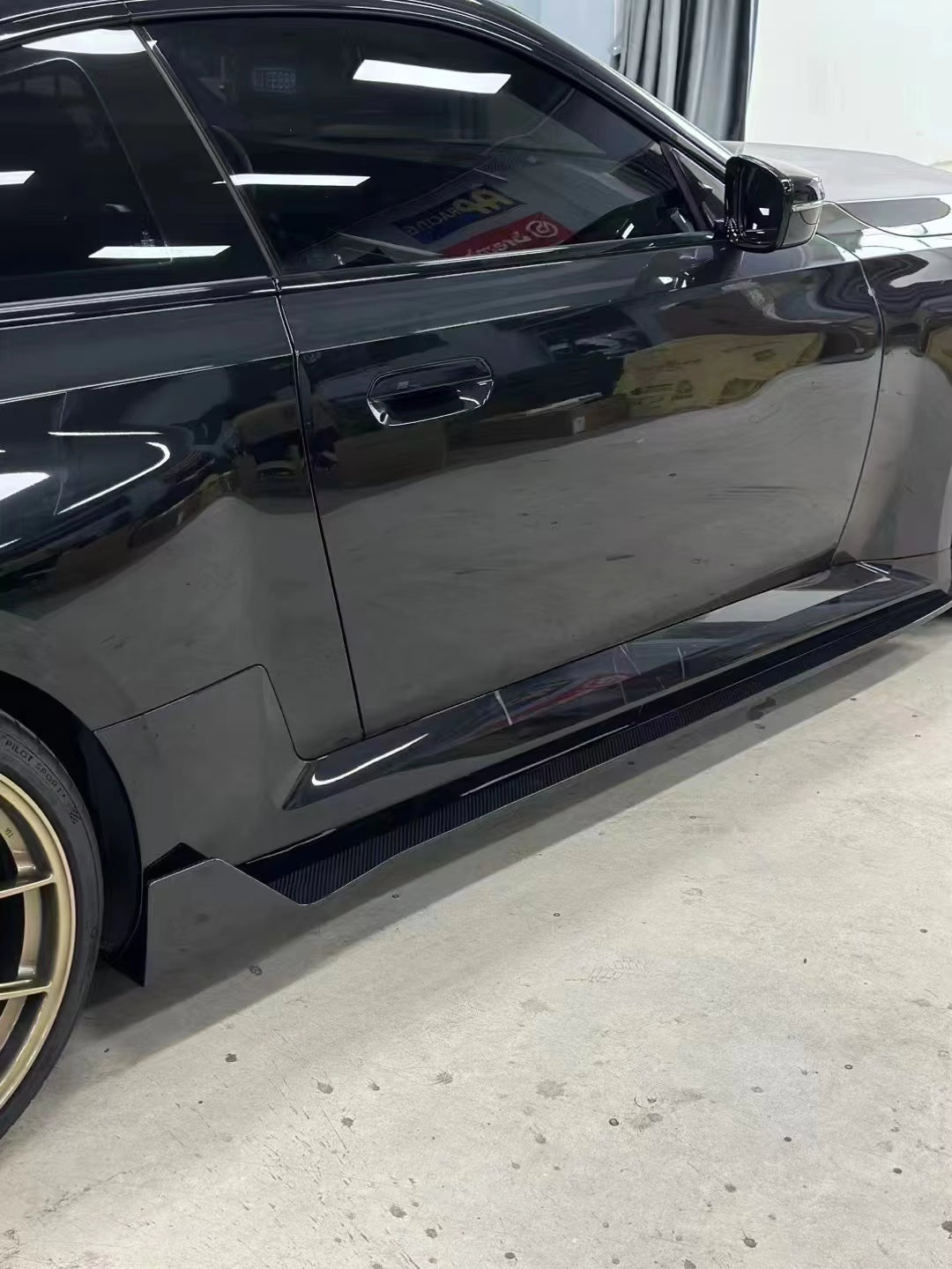 Pre Preg Carbon Fiber A style side skirts - BMW G87 M2