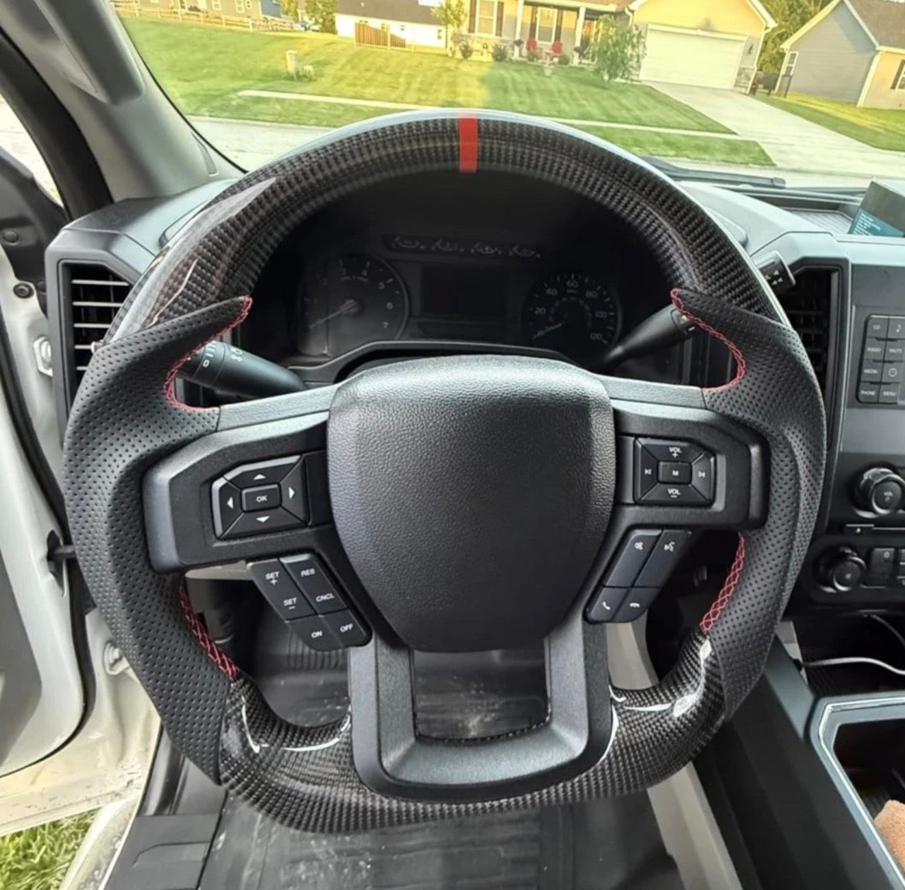 Ford F150 F-150 Raptor Real Carbon Fiber Steering Wheel 2015-2020