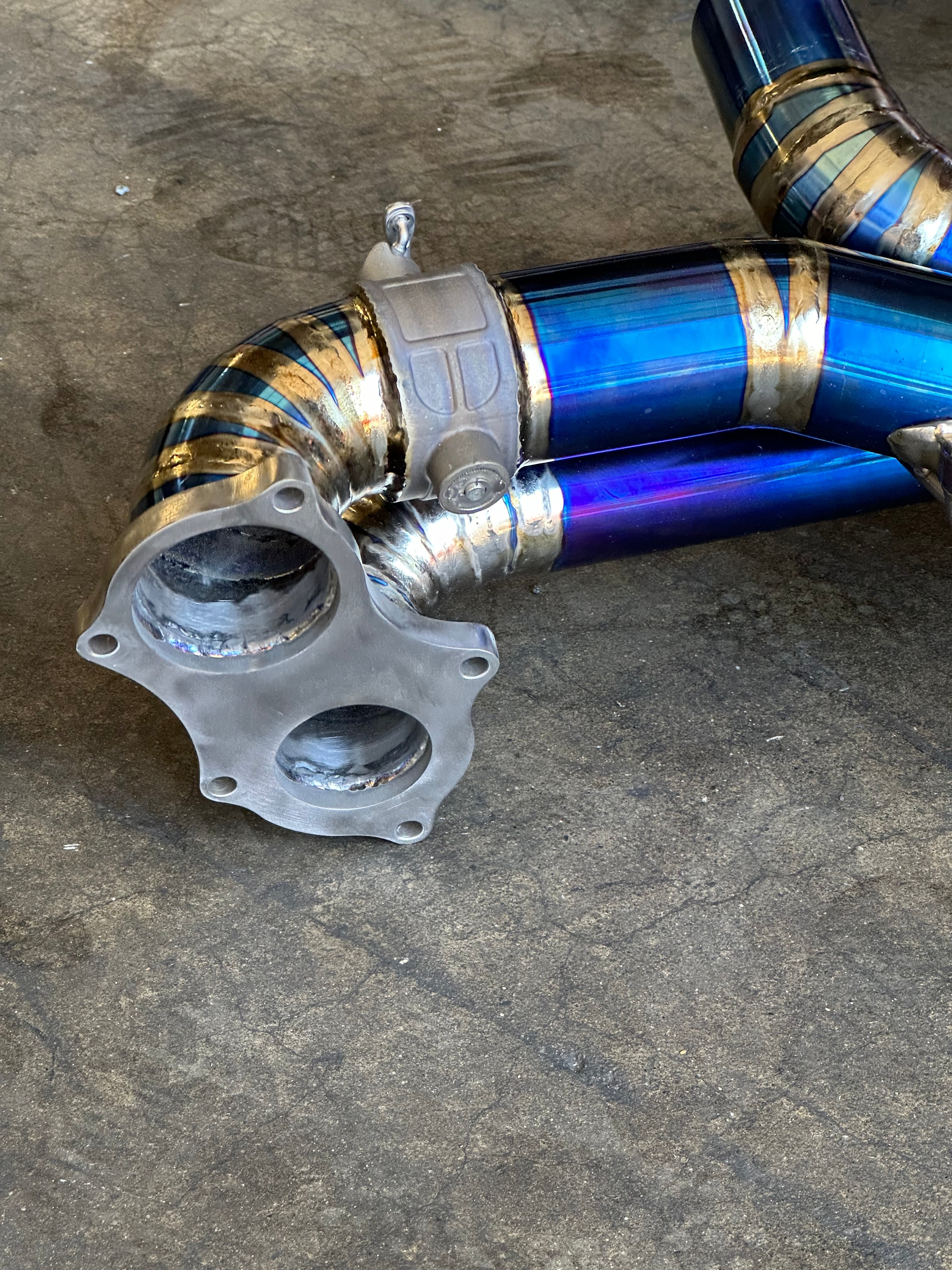 Titanium Valved Exhaust System Catback - Porsche 718 GT4