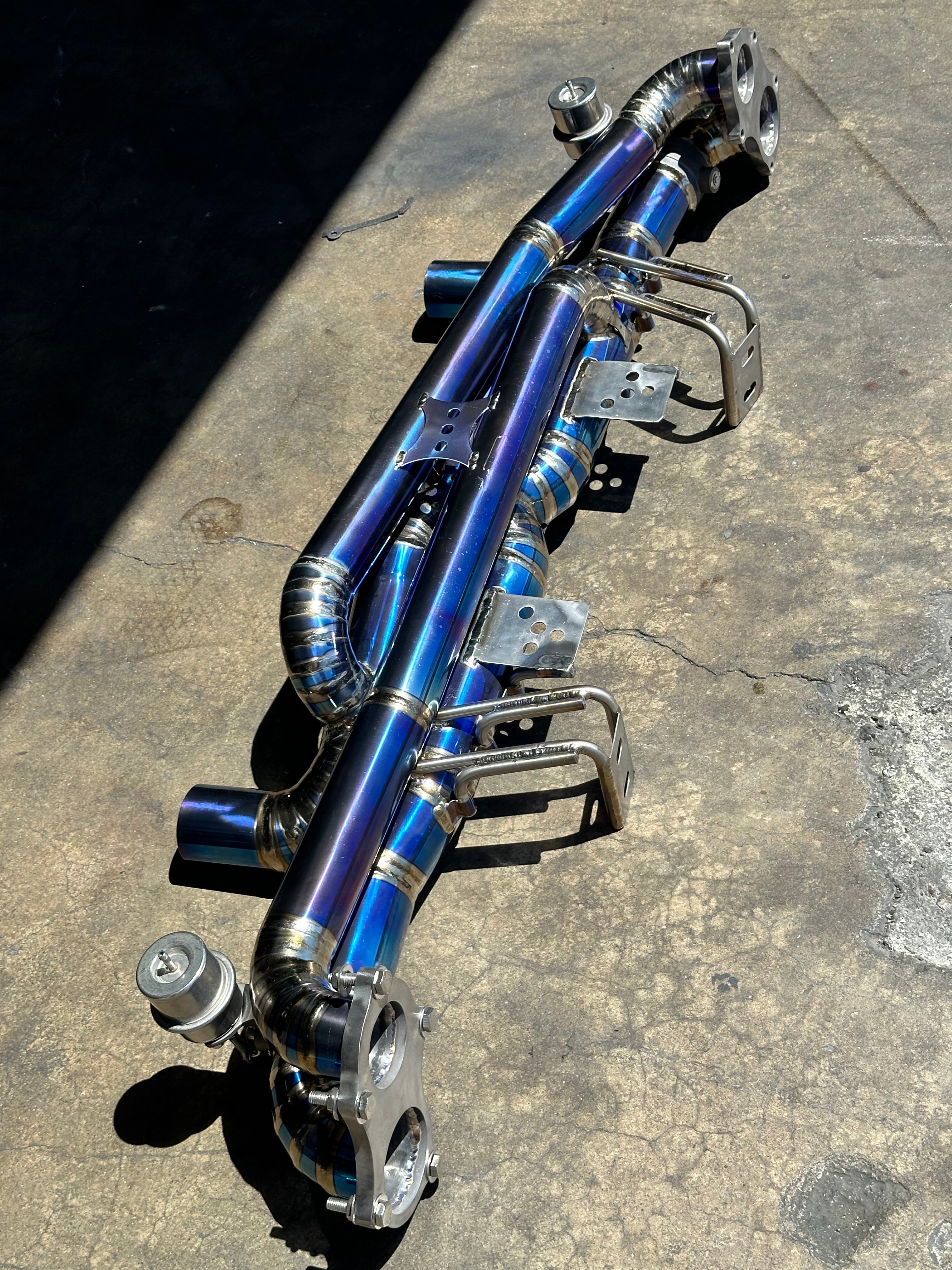 Titanium Valved Exhaust System Catback - Porsche 718 GT4