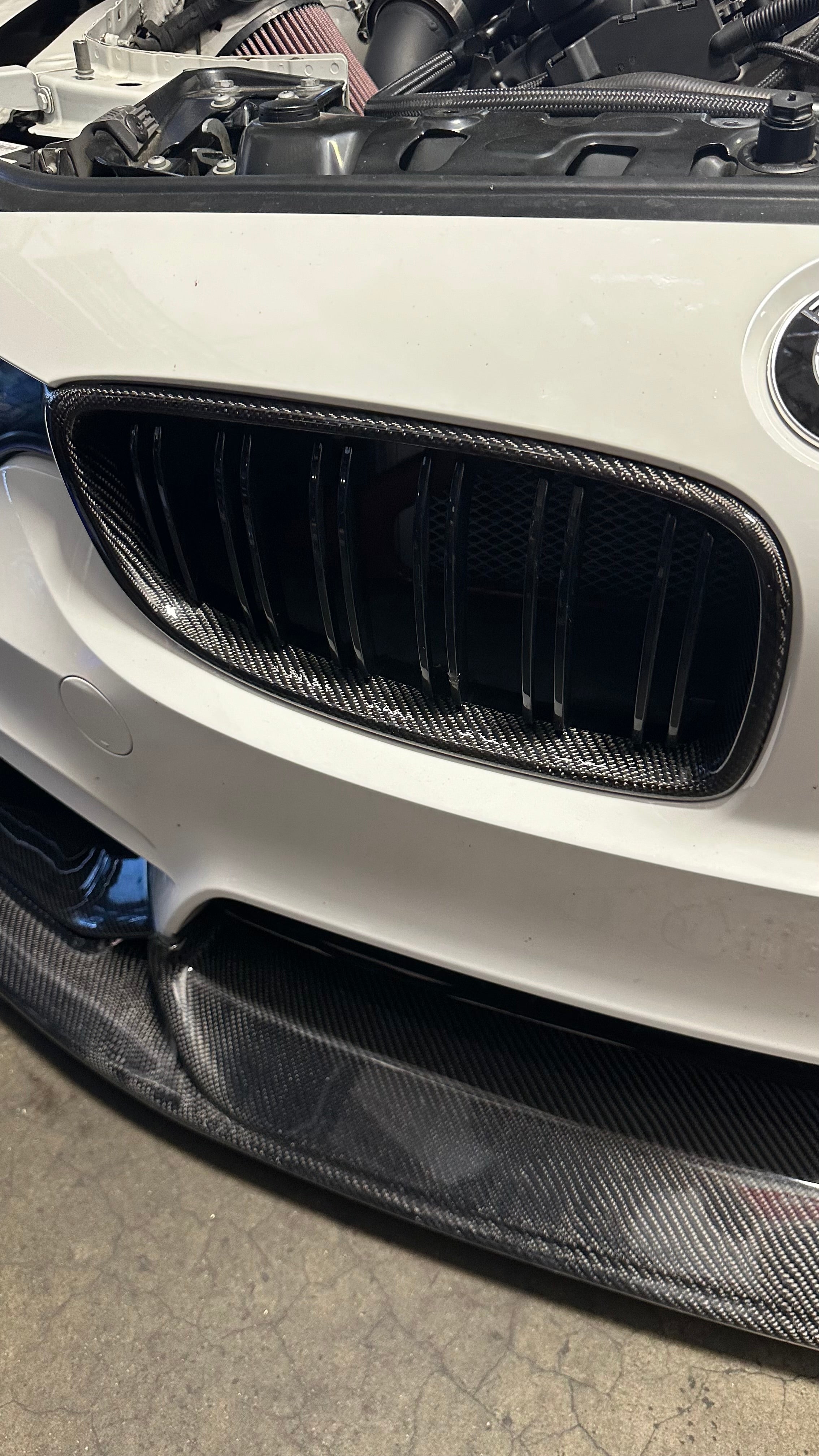 Dual Carbon Slat Front Grilles - BMW F80 M3
