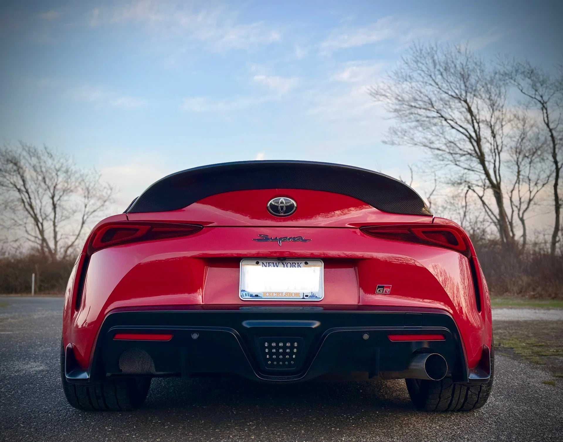 C Style Carbon Fiber Trunk Spoiler Ducktail - Toyota Supra MK5
