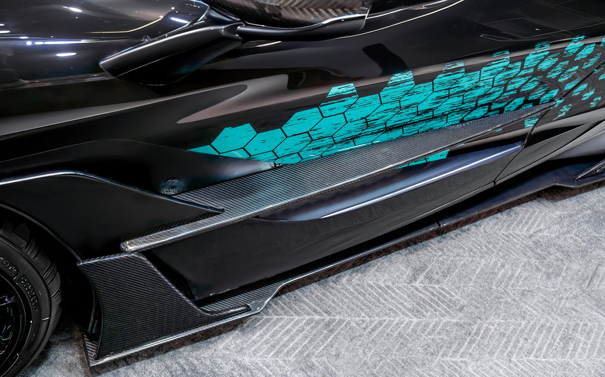 Carbon fiber CM Side Skirt Extensions - Mclaren 720s/750s