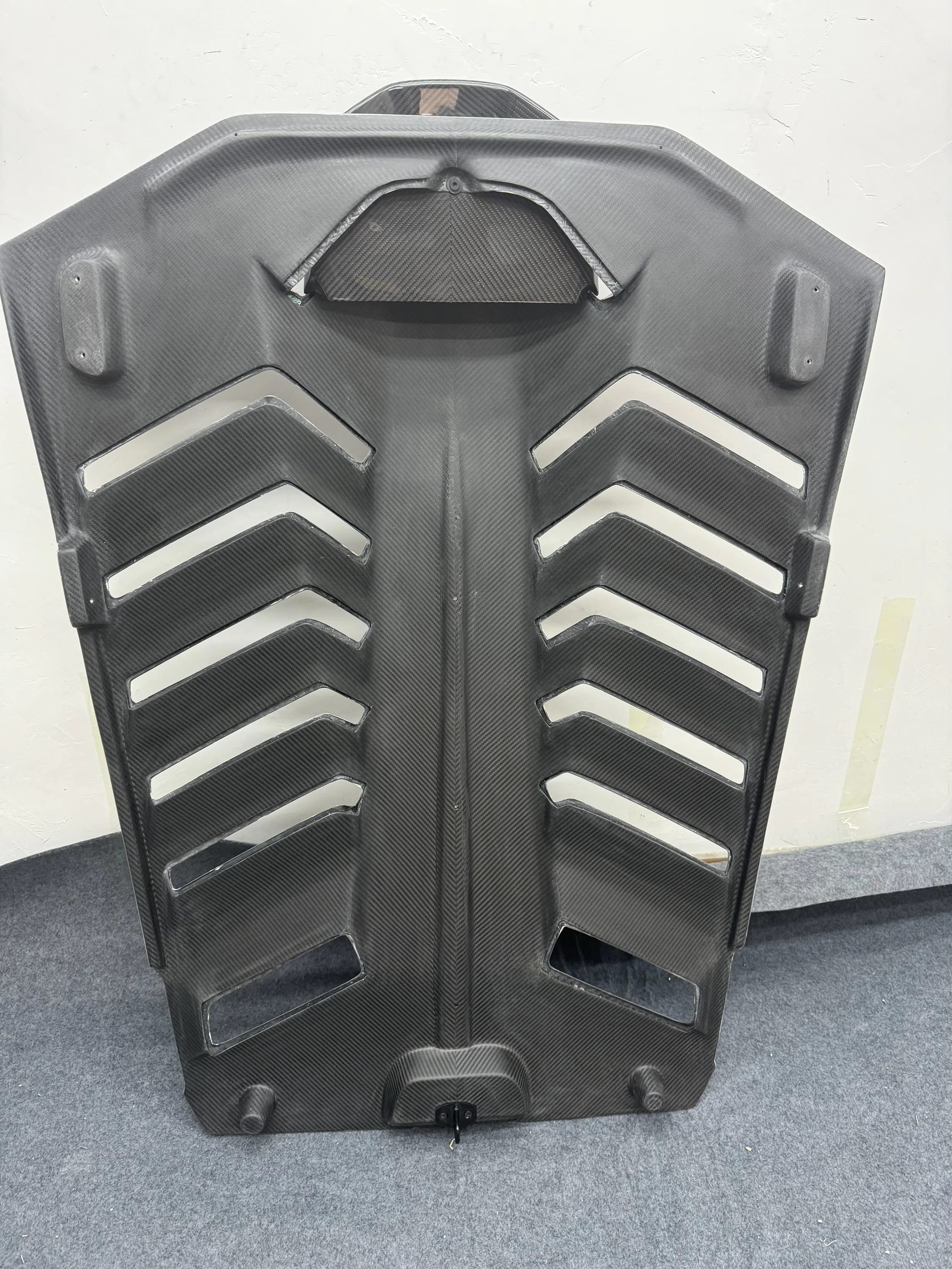 Half Carbon Fiber STO Style Rear Engine Hood Cover - Lamborghini Huracan LP580/LP610/EVO