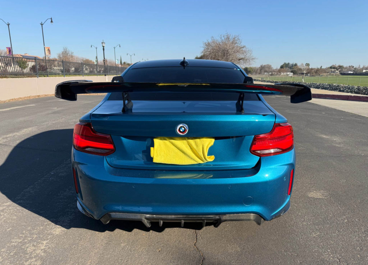 AD Style Carbon Fiber Swan Neck Wing - BMW G87 / F87 M2 & G42 / F22 2 series