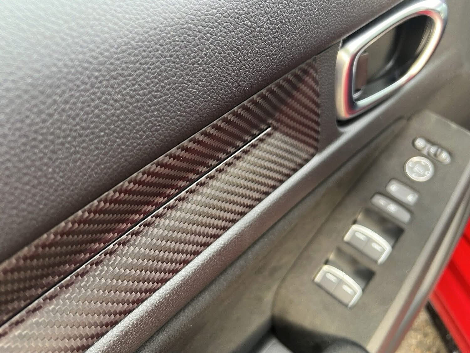 Carbon Fiber Interior Door Handle Trim - Honda Civic Type R FL5