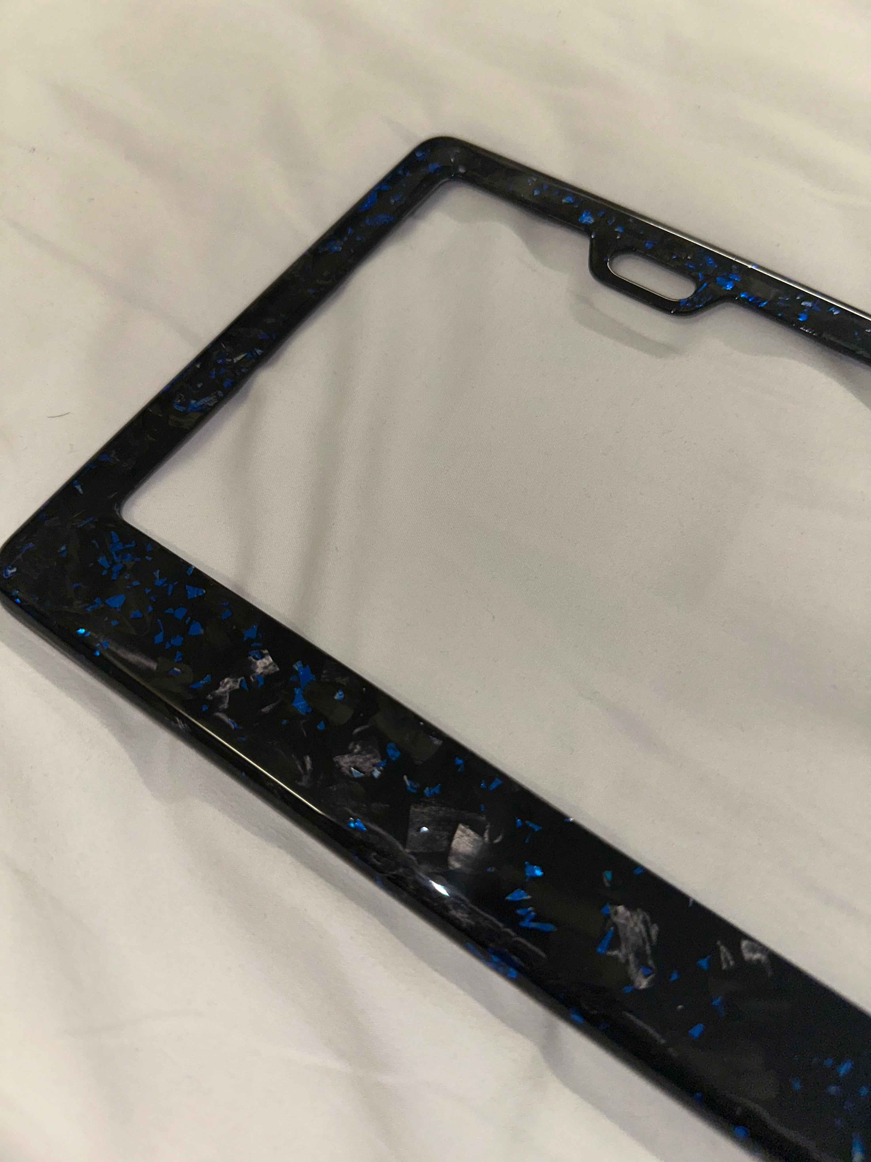 Colored Forged Carbon Fiber Universal License Plate Frame