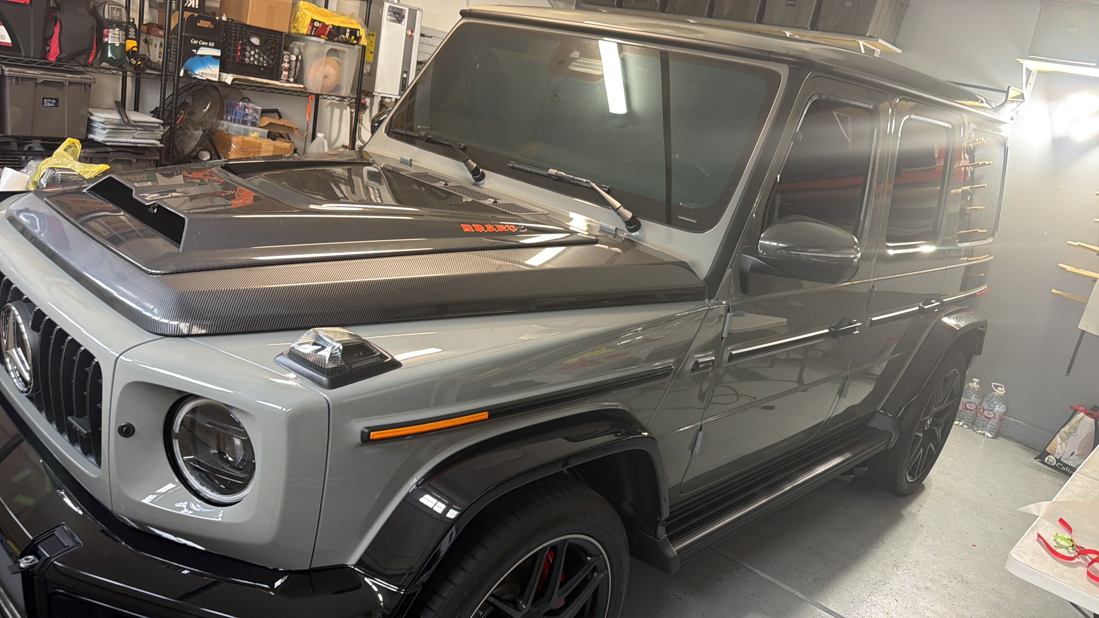 Carbon Engine Engine Cover hood trim - Mercedes G wagon W465