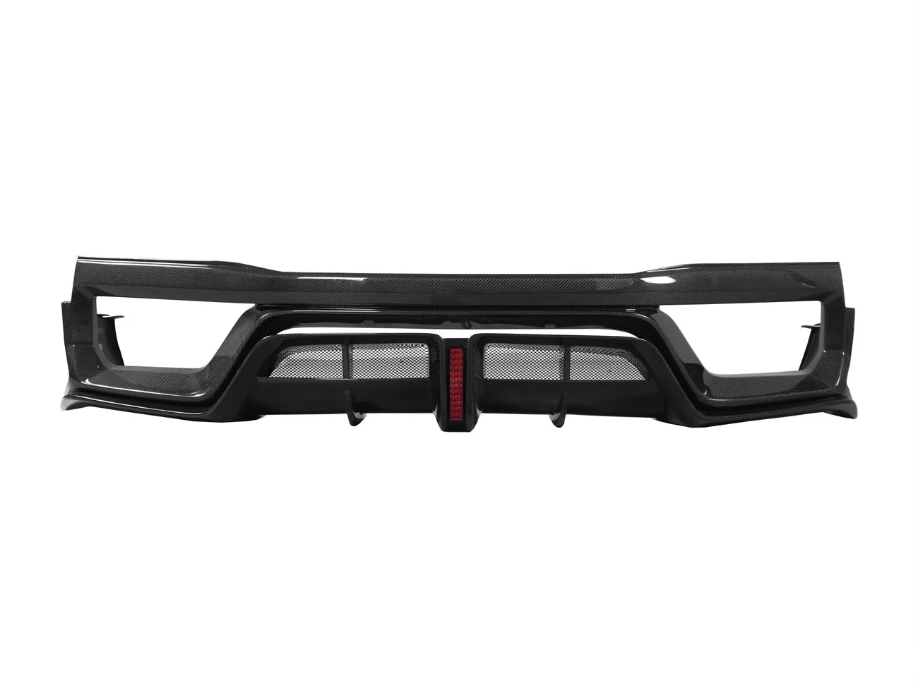 Carbon Fiber BS Rear Diffuser w/ LED Light - 2017-2022 Nissan GTR R35