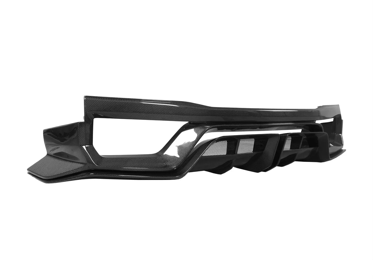 Carbon Fiber BS Rear Diffuser w/ LED Light - 2017-2022 Nissan GTR R35