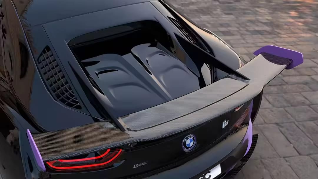 Carbon Fiber Big Upgrade Wing - BMW I8