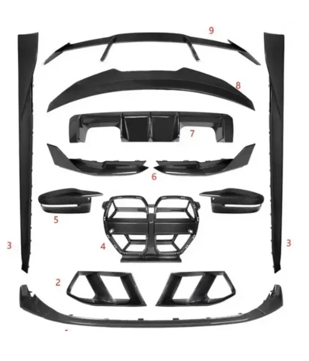 Dry Carbon Fiber Body aero Kit - BMW G80 M3 & G82 / G83 M4