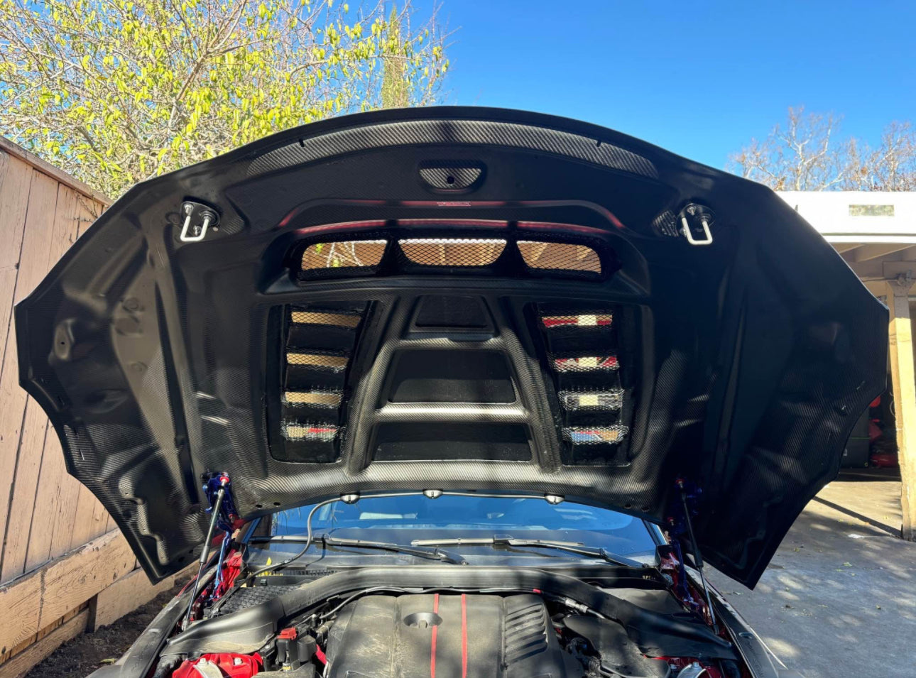 Carbon Fiber vented VRS Style Hood - Toyota Supra A90/A91