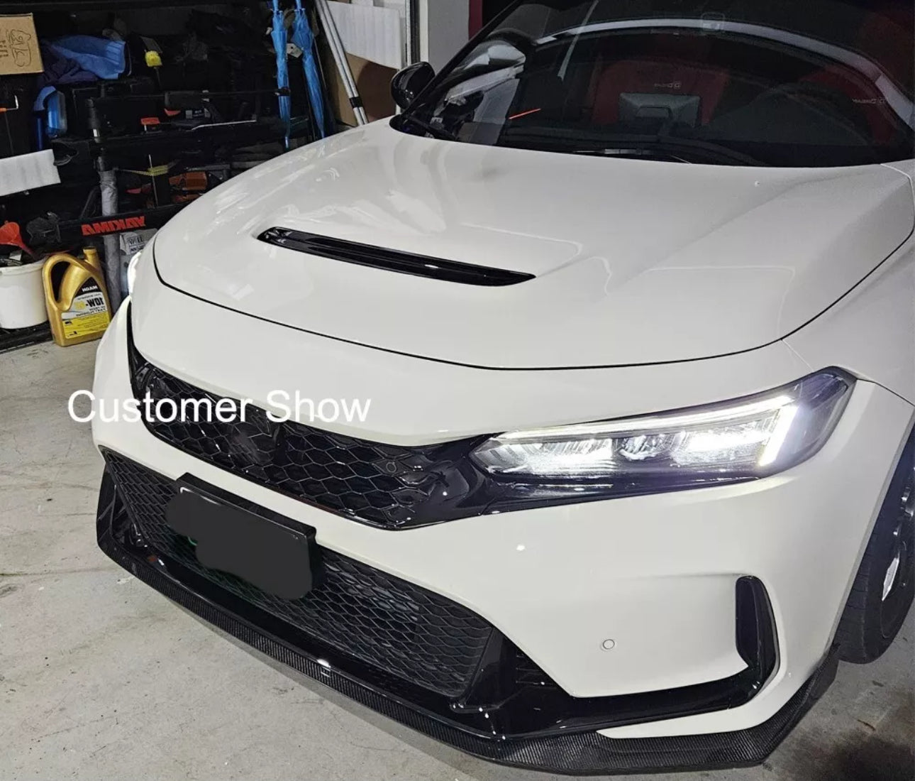 Honda Civic 11Th FL5 TYPE R 23+ Carbon Fiber Front winglet Lip extension