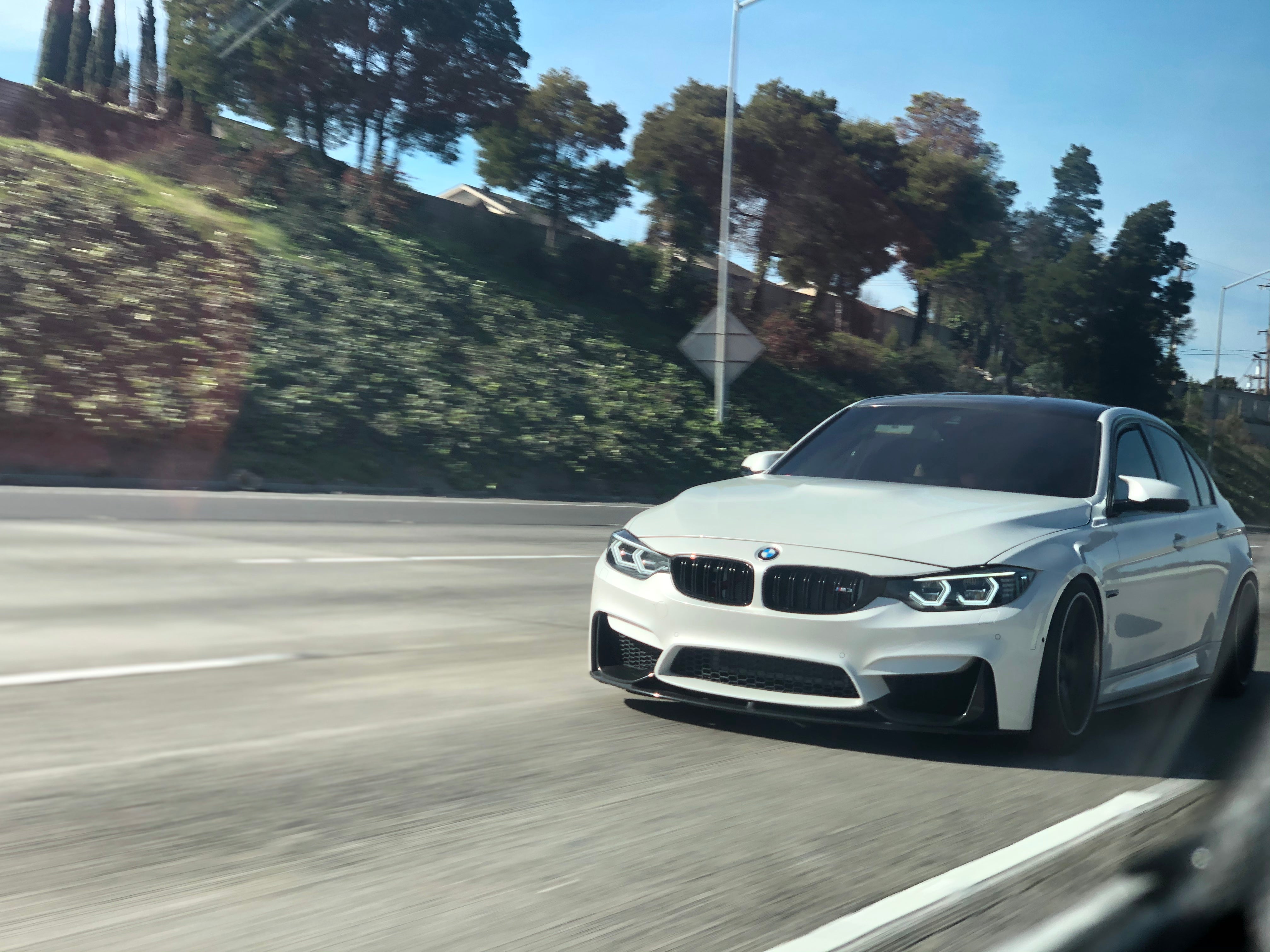M Performance style Carbon Fiber Front Lip - BMW F80 M3 & F82 / F83 M4