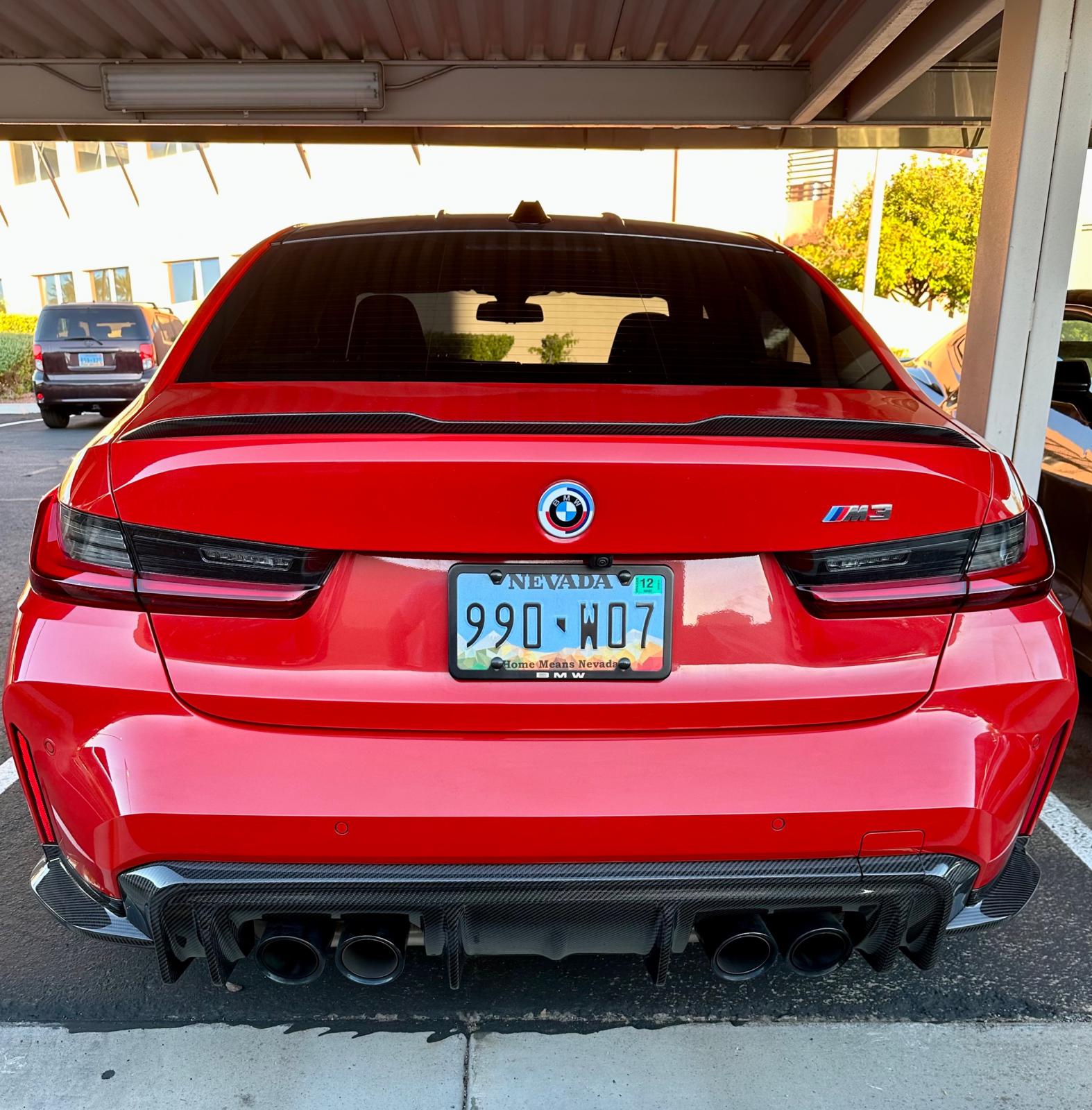 Carbon Fiber 3D Style Rear Diffuser + Corner Extension - 2021-2025 BMW G80 M3 / G82 M4