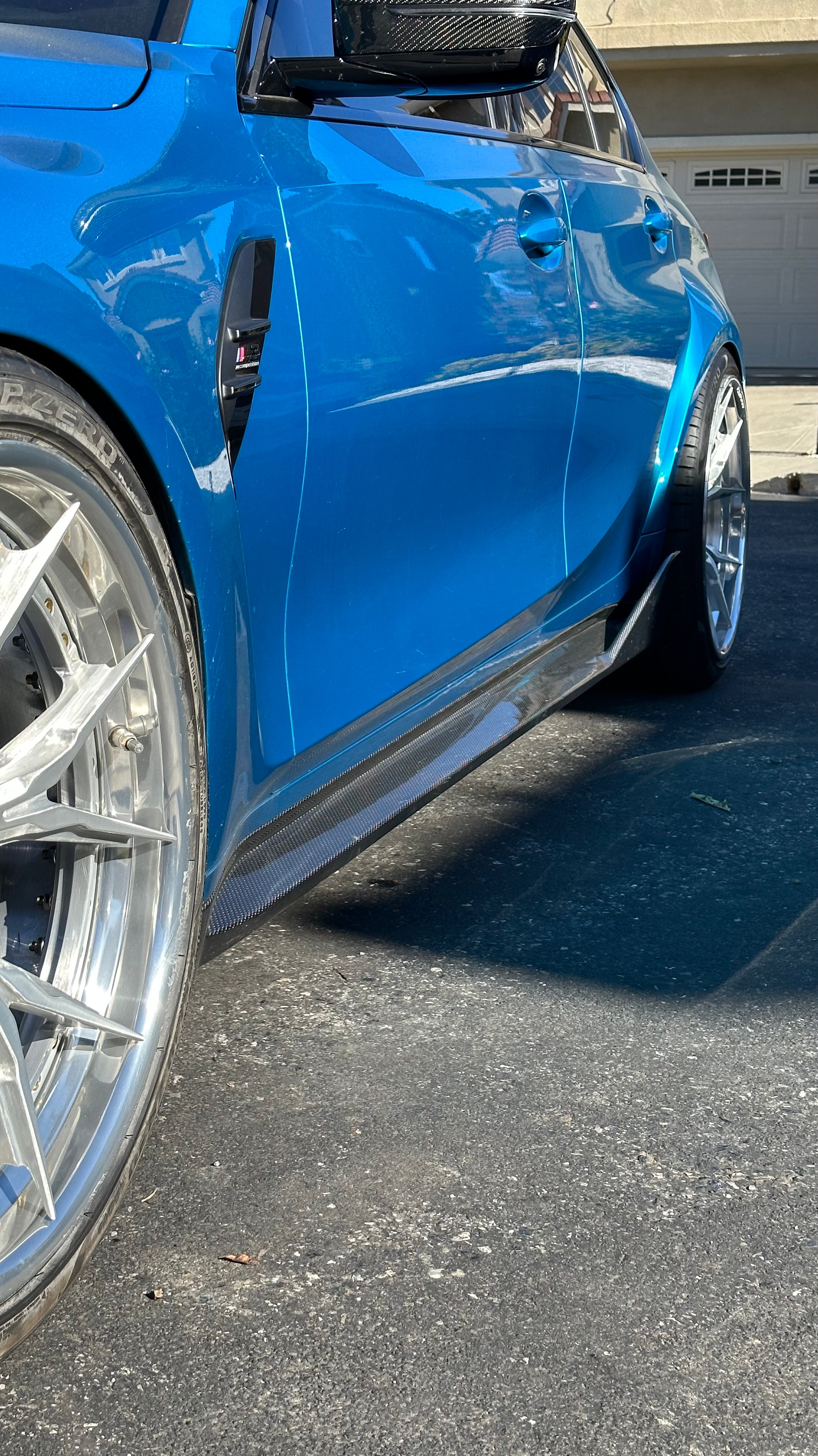 M Performance Style Carbon Fiber Side Skirts - BMW G80 M3