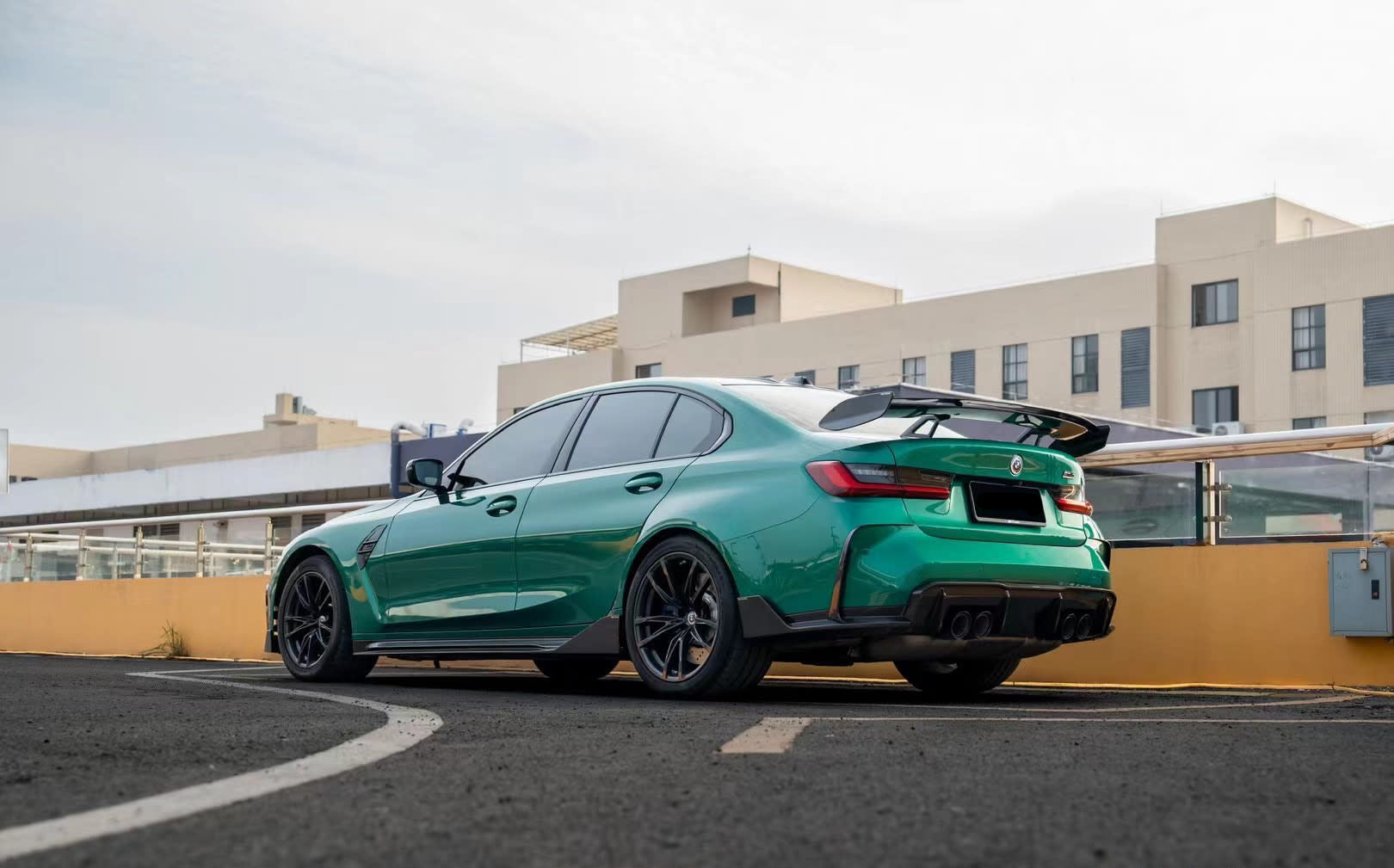 Dry Carbon Fiber Paktech Style Rear Trunk Wing BMW G8x M3 G80 M4 G82 G83