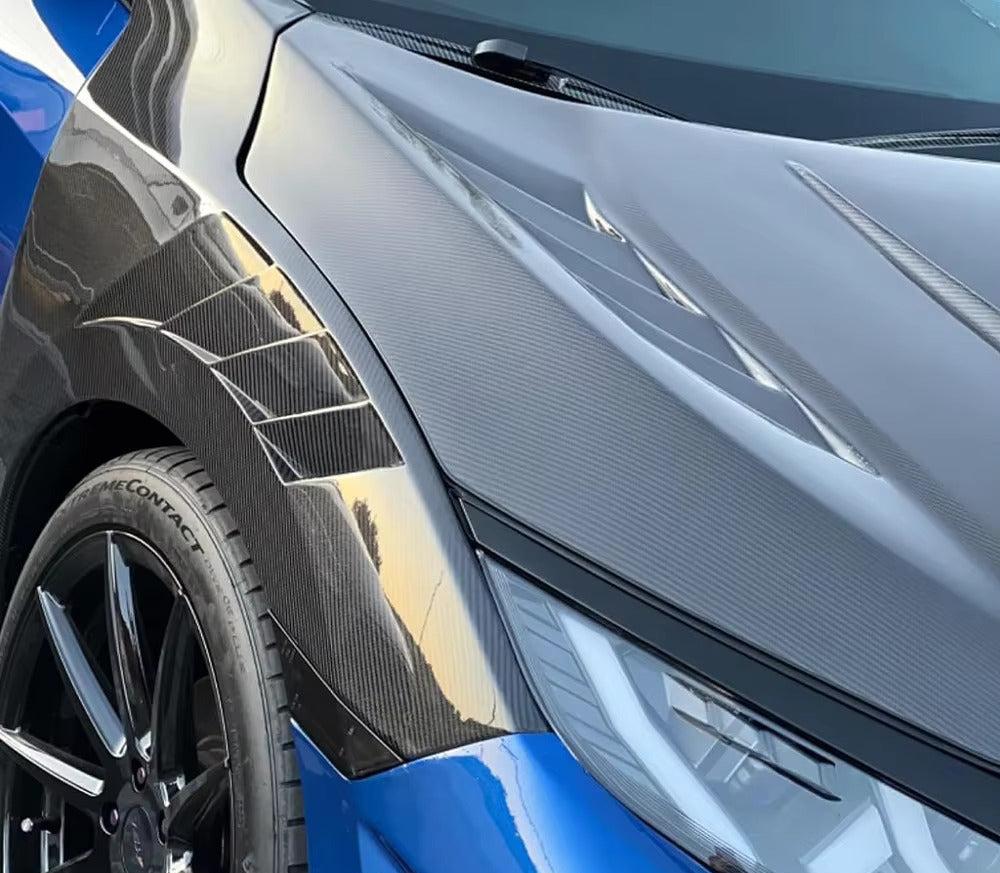 Vented Front Carbon Fiber Fender Set - Honda Civic FK7