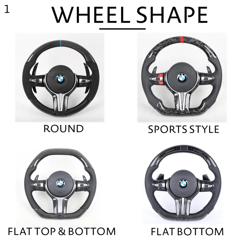 Full Custom Carbon Fiber Steering Wheel - BMW F Chassis