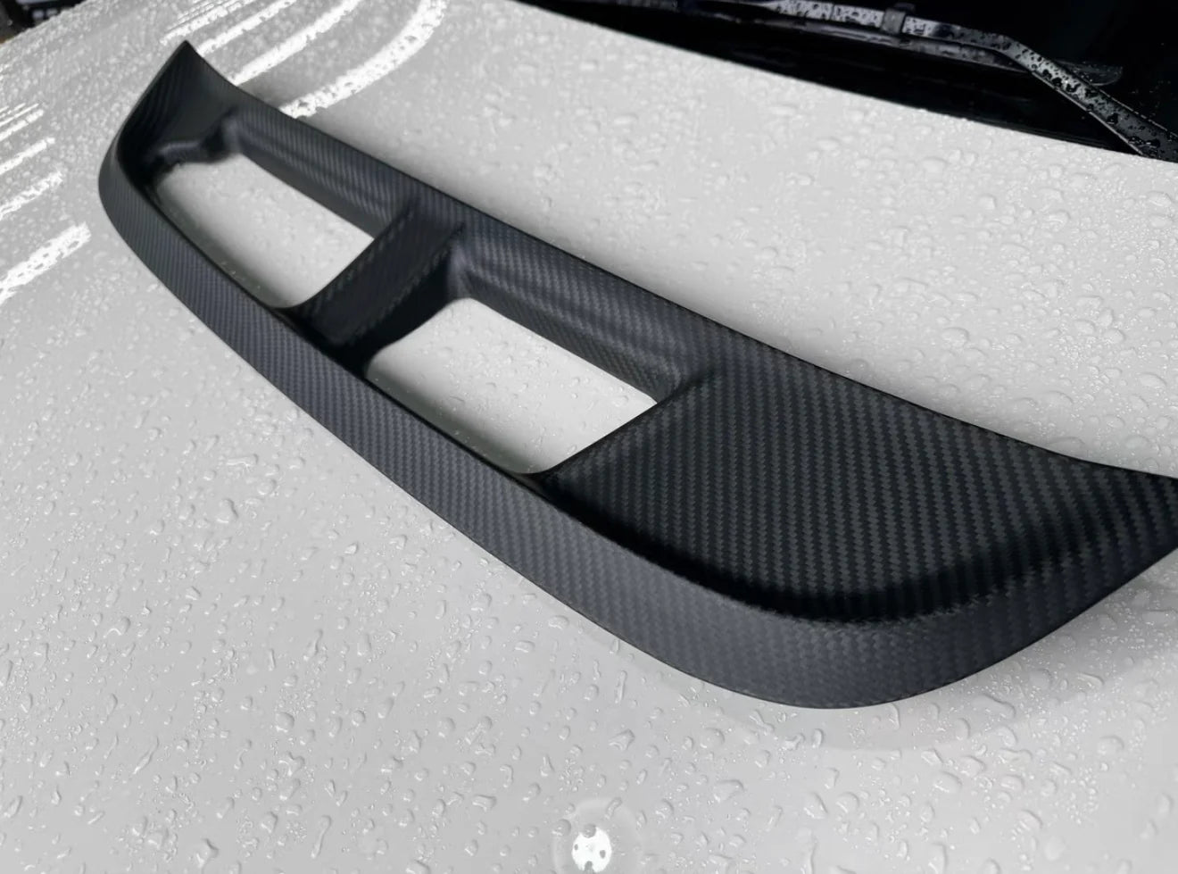 Carbon Fiber Hood Vent SPN Trim V2 - Honda Civic Type R FL5