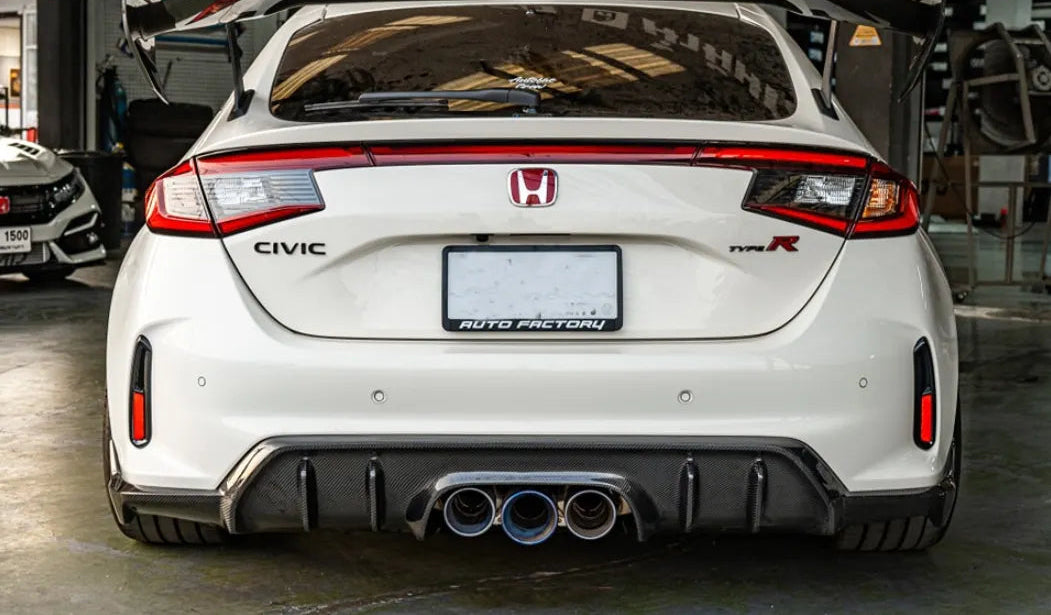 Carbon Fiber Rear diffuser V2 - Honda Civic Type R FL5