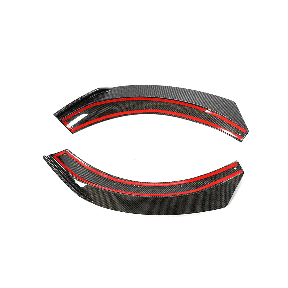 Carbon Fiber Front Bumper Splitter Fins Canard - Mercedes Benz GLA Class GLA 45 AMG 17-19