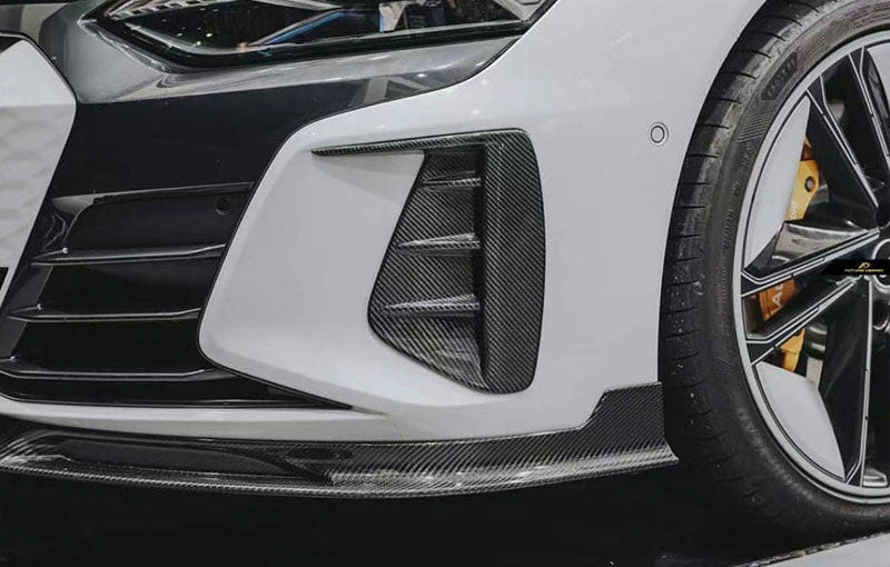 Carbon Fiber Front Fog Canards - Audi RS / E-Tron GT