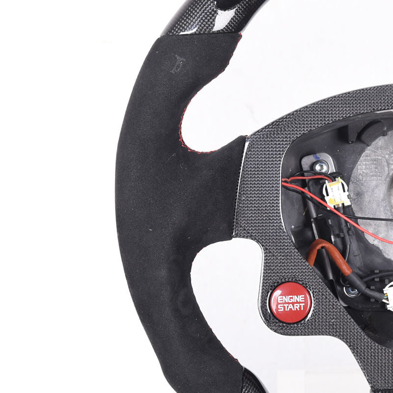 Carbon Fiber Alcantara with LED Racing Steering wheel for Ferrari F430