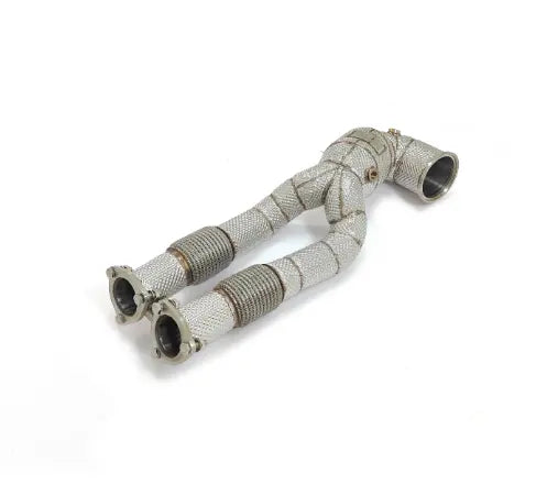 Racing High Flow Downpipe W/ Heatshield w/ Heat Shield - Audi TTRS RS3 2.5T