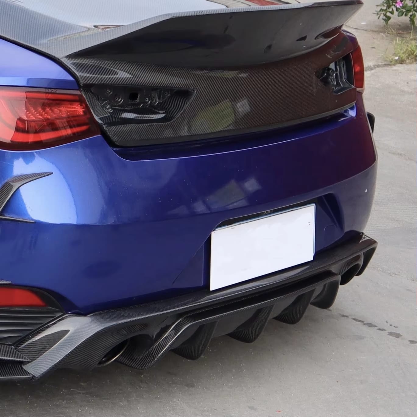 Carbon Fiber Rear Diffuser - Infiniti Q60