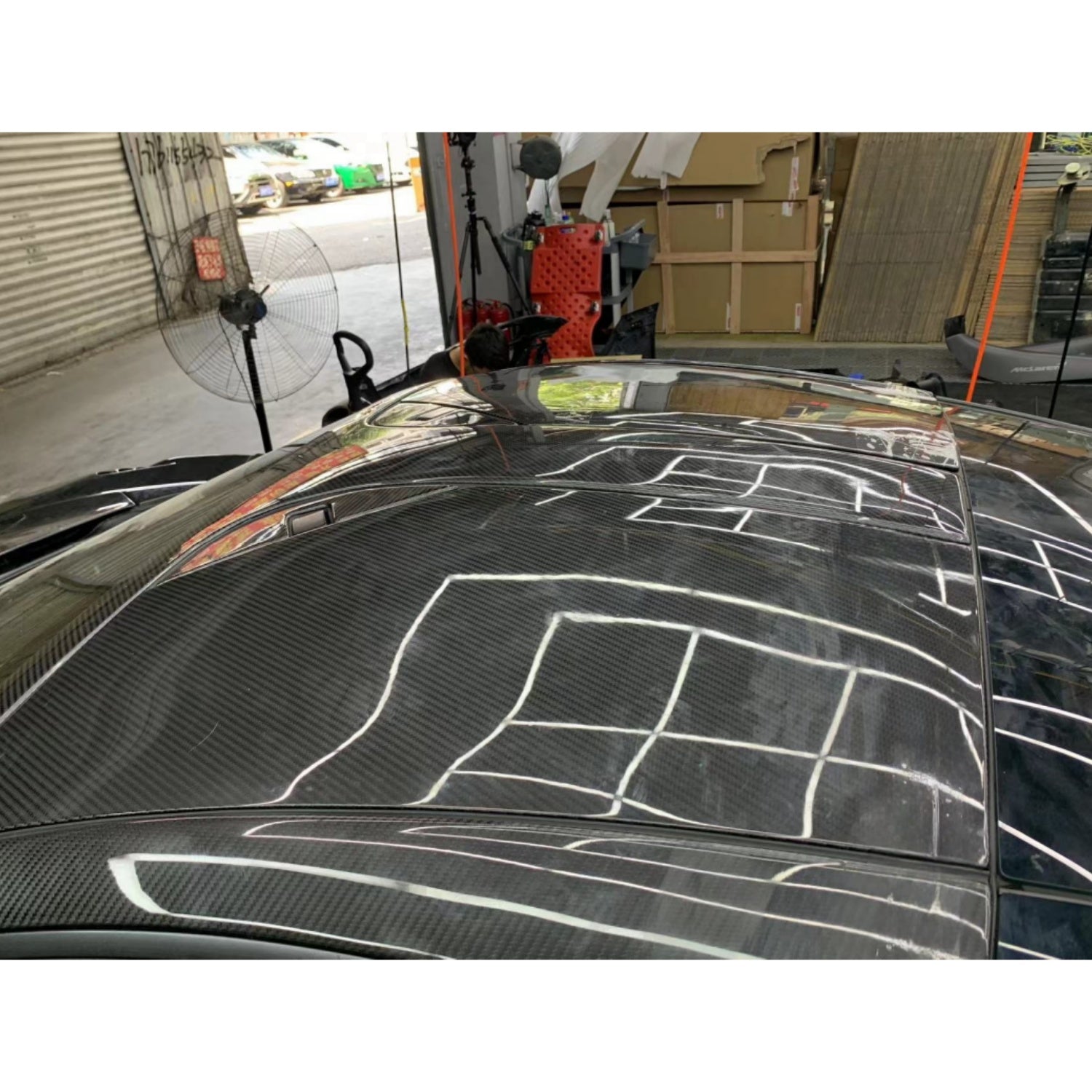 McLaren 720S Prepreg Carbon Fiber Roof Cover Set