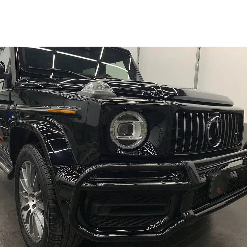 Gloss Black Front End Guard Bash Bar - Mercedes G wagon W465 W464 W463 G63