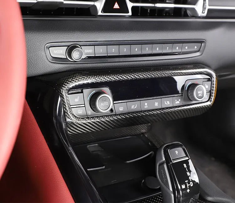 Carbon Fiber interior Climate Control Cover Trim - Toyota Supra GR A90