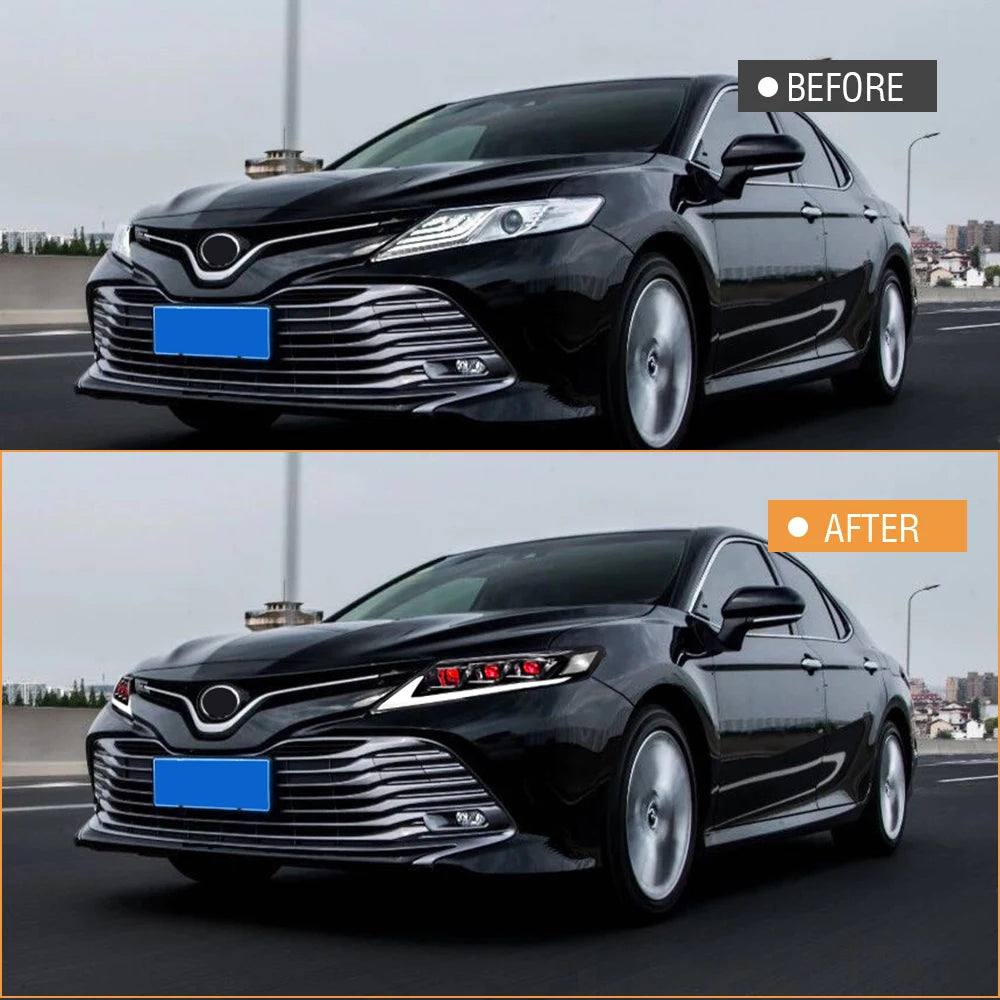 LED RGB Front Headlight Set V2 - Toyota Camry 2018-2024 LE SE XLE XSE TRD Sedan