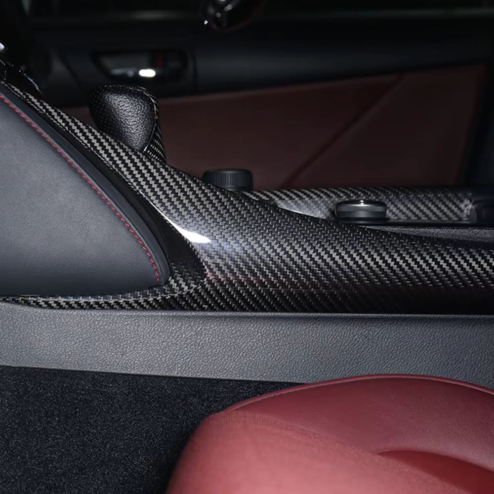 Prepreg Carbon Fiber Center Console Side Trim - Lexus IS IS250 IS300 IS350 F Sport 2014-2018