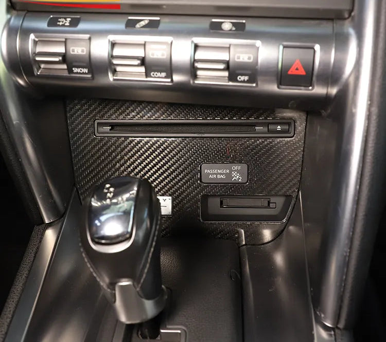 Center Console CD Panel Trim Protection Cover - Nissan GTR R35 2008-2016
