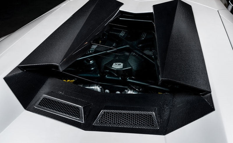 Carbon Fiber NT Style Engine Bonnet Air Intake Panel - Lamborghini Aventador