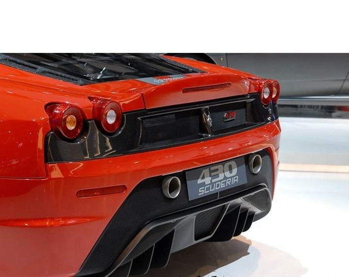 Full Carbon Fiber Rear Tail Panel Grille - 2004 to 2009 Ferrari F430 Scuderia Coupe Scuderia Spider