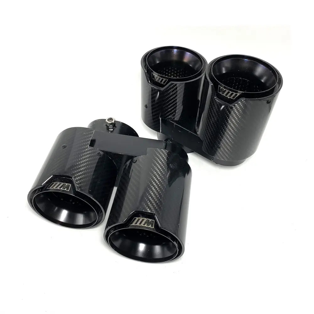 Carbon Fiber Quad Style Exhaust Tips -  BMW G05 X5 G06 X6 G07 X7 2019+