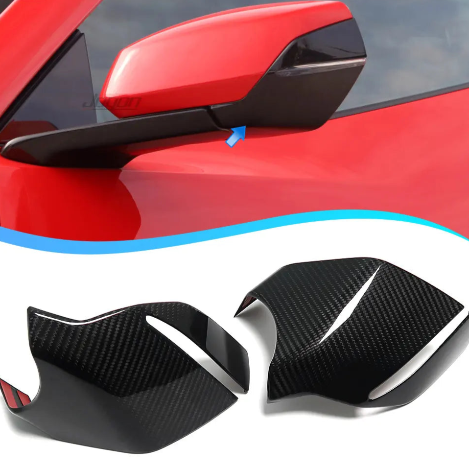 Carbon Fiber Side Lower Mirror Cover -  Chevrolet Corvette C8 Stingray Z51 Z06