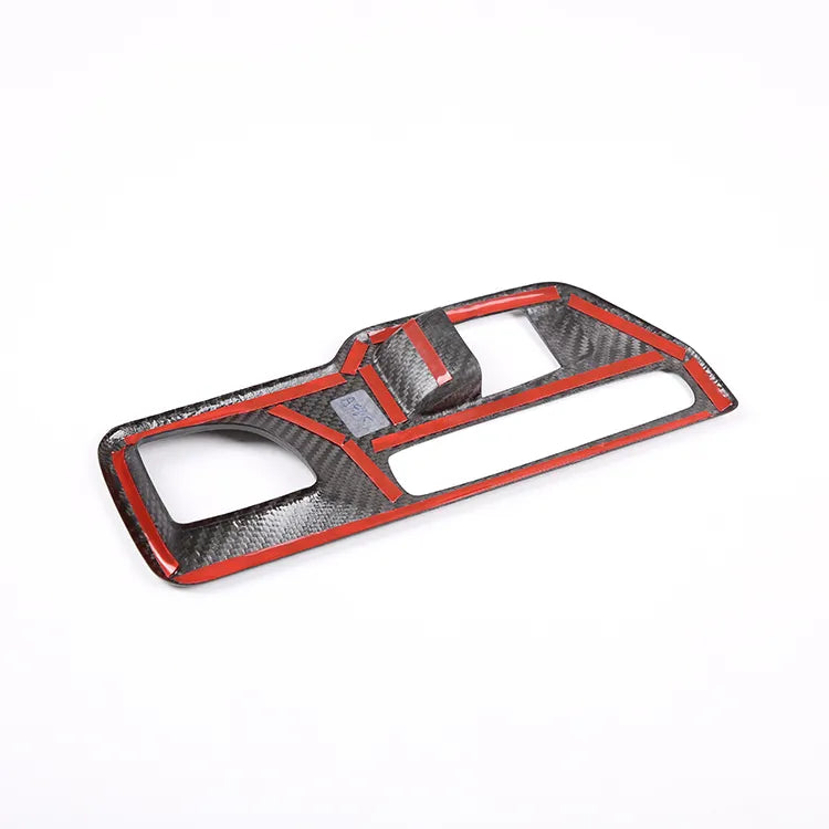 Carbon Fiber Center Control Gear Shift Button Panel Cover - Toyota GR Supra A90 2019+